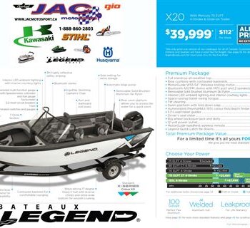 2016 Legend Boats X20 Mercury 75 ELPT ...