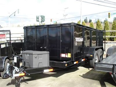 2015 Titan 12' Dump Trailer - 4' Solid Sides - 14,000 GVW